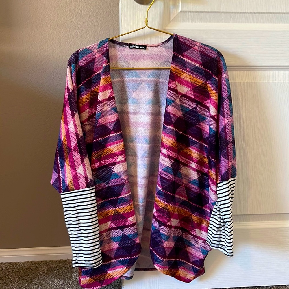 Aztec & stripe cardigan/sweater. Brand new